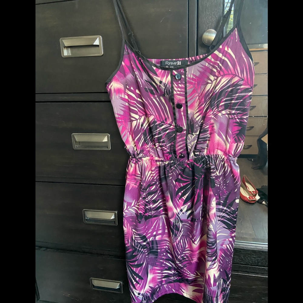 Forever 21 Floral print slip dress size m
